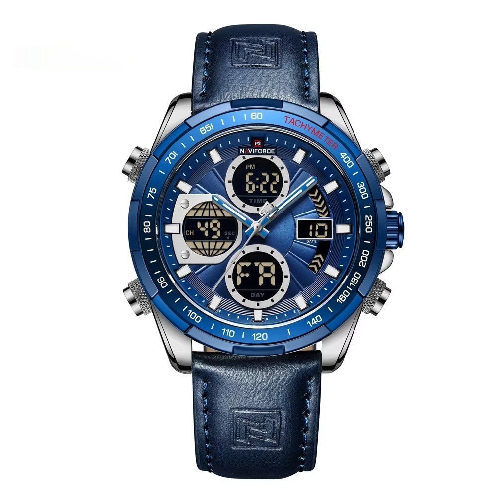 Men's Stainless Steel Strap Multi - function Watch - Babazayed