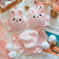 Moon Rabbit Girl Plush Bra Panties Set - Babazayed