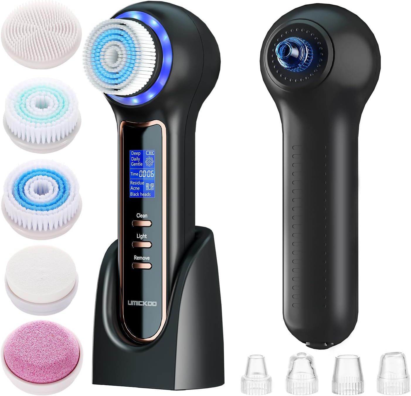 Multifunctional Face Cleaning Brush Blackhead Remover Electric Facial Brush Pore Facial Cleansing Machine - Babazayed