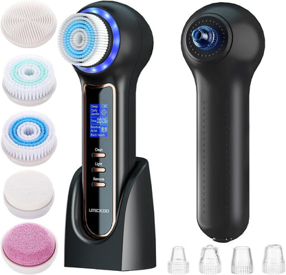 Multifunctional Face Cleaning Brush Blackhead Remover Electric Facial Brush Pore Facial Cleansing Machine - Babazayed