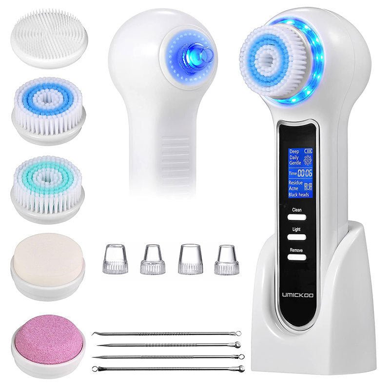 Multifunctional Face Cleaning Brush Blackhead Remover Electric Facial Brush Pore Facial Cleansing Machine - Babazayed