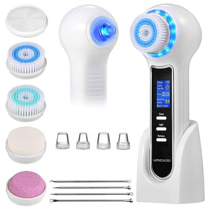 Multifunctional Face Cleaning Brush Blackhead Remover Electric Facial Brush Pore Facial Cleansing Machine - Babazayed