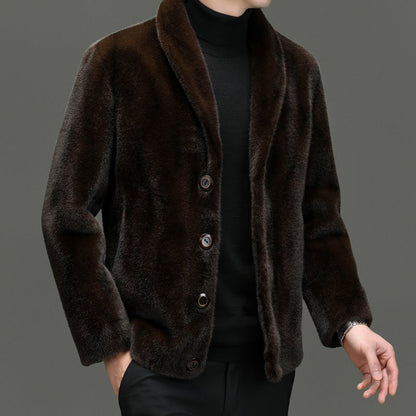 Padded Coat Fur Integrated Double - sided Top - Babazayed