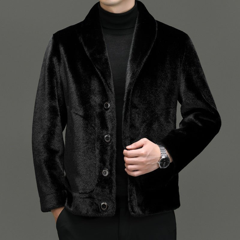 Padded Coat Fur Integrated Double - sided Top - Babazayed