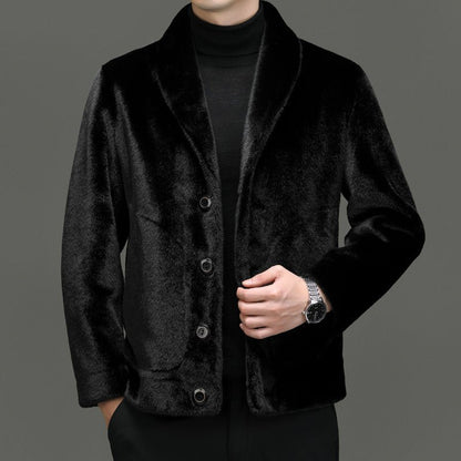 Padded Coat Fur Integrated Double - sided Top - Babazayed