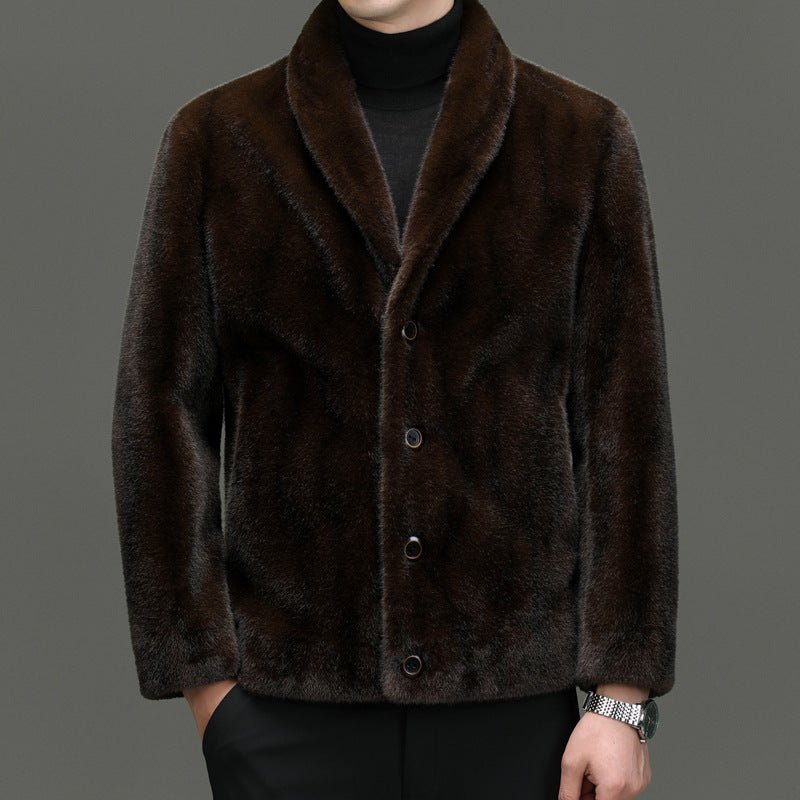 Padded Coat Fur Integrated Double - sided Top - Babazayed