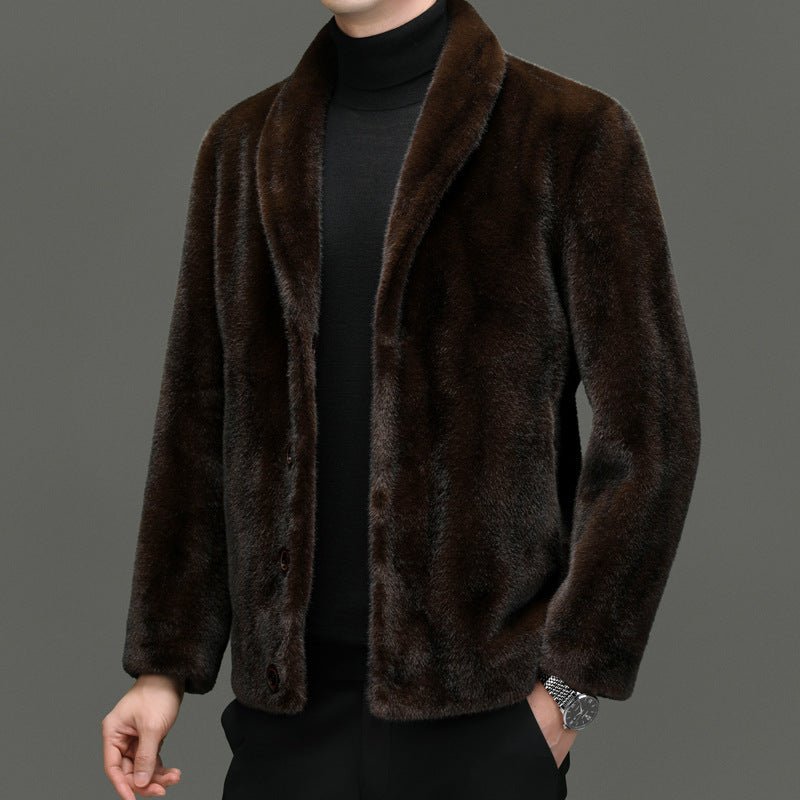 Padded Coat Fur Integrated Double - sided Top - Babazayed