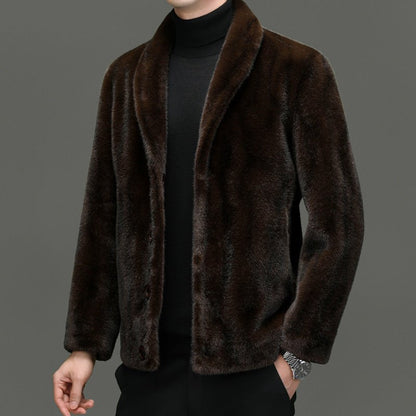 Padded Coat Fur Integrated Double - sided Top - Babazayed