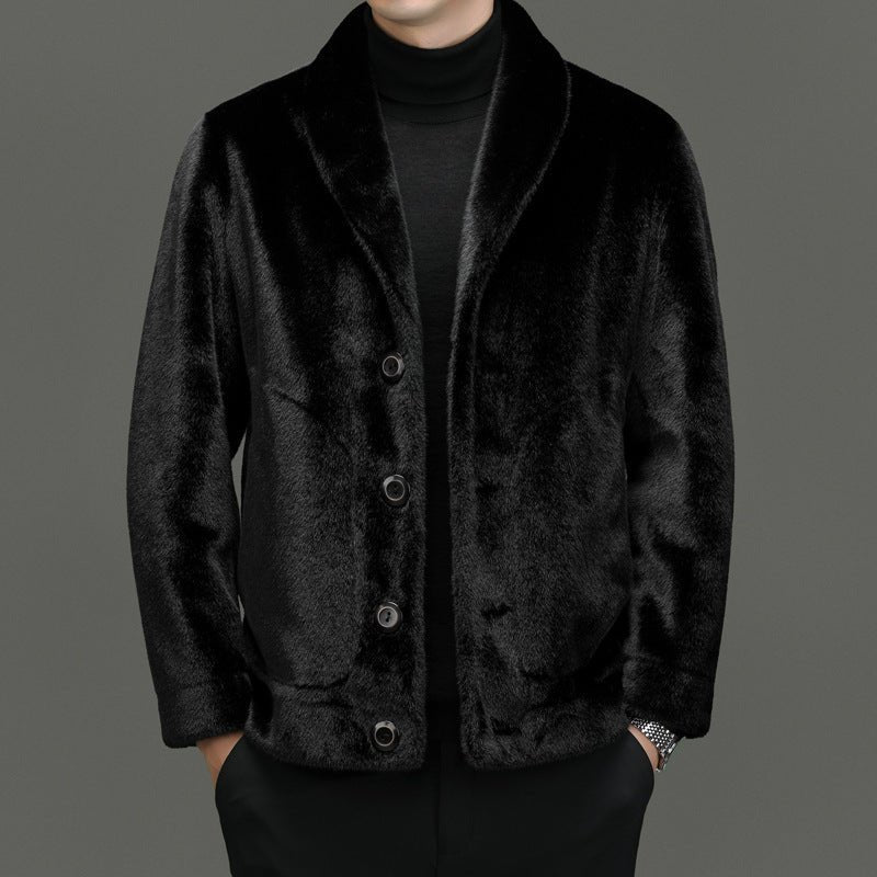 Padded Coat Fur Integrated Double - sided Top - Babazayed