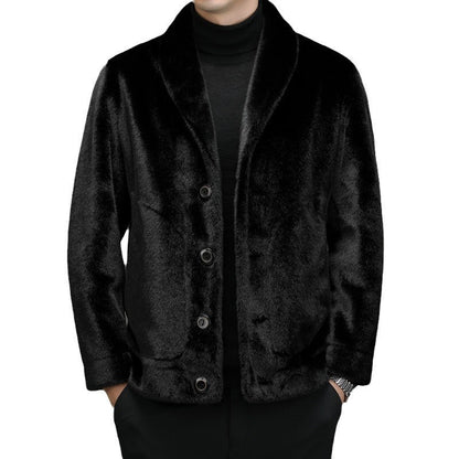 Padded Coat Fur Integrated Double - sided Top - Babazayed