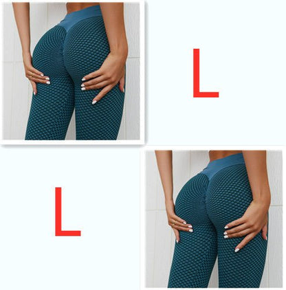 Plaid Leggings Fitness Yoga Pants Women's Seamless High Waist Breathable Gym Leggings - Babazayed