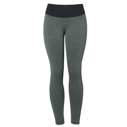Plaid Leggings Fitness Yoga Pants Women's Seamless High Waist Breathable Gym Leggings - Babazayed