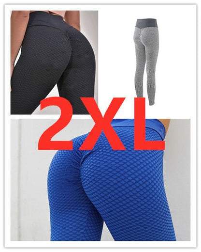 Plaid Leggings Fitness Yoga Pants Women's Seamless High Waist Breathable Gym Leggings - Babazayed