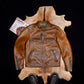 Full Grain Vegetable Tanned Washed Aged Cowhide Men's J100 Leather Biker Jacket