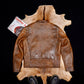 Full Grain Vegetable Tanned Washed Aged Cowhide Men's J100 Leather Biker Jacket