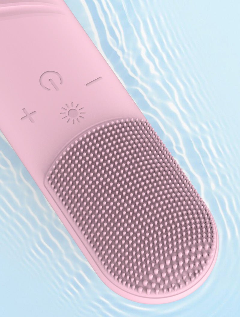 Silica Gel Cleansing Instrument Electric Ultrasonic Washing Brush - Babazayed