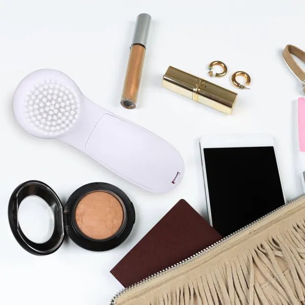 Waterproof Facial Cleansing Brush Face Spin Cleaning Brush Scrubber With 5 Brush Heads For Women - Babazayed