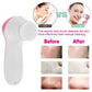 Waterproof Facial Cleansing Brush Face Spin Cleaning Brush Scrubber With 5 Brush Heads For Women - Babazayed