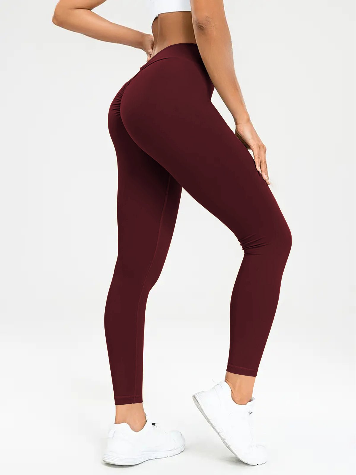 Women's Yoga Pants High Waist Lift High Elastic Tight Fitness Trousers - Babazayed
